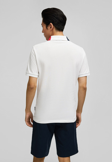 Iconic Piquee Polo, white Rückansicht