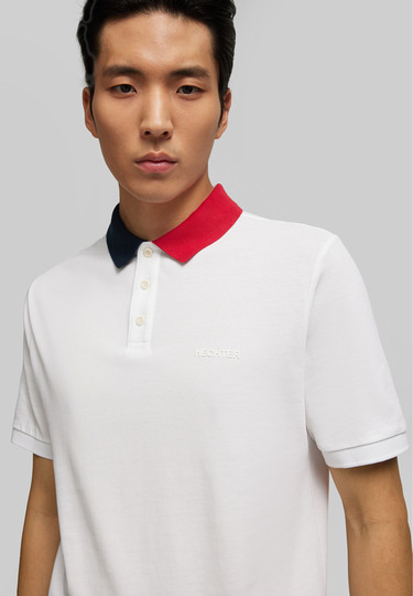 Iconic Piquee Polo, white Detailansicht 1