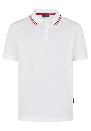 Piquee-Poloshirt, white Frontansicht