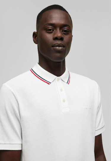 Piquee-Poloshirt, white Detailansicht 1