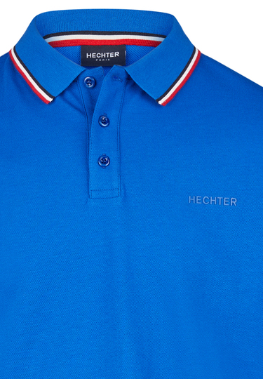 Piquee-Poloshirt, cornflower Detailansicht 1