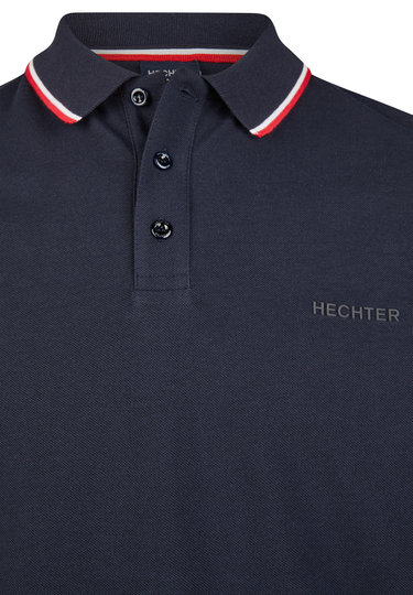 Piquee-Poloshirt, midnight blue