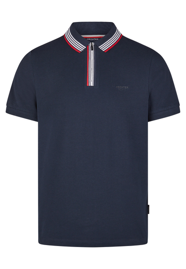 Poloshirt, Midnight blue Frontansicht