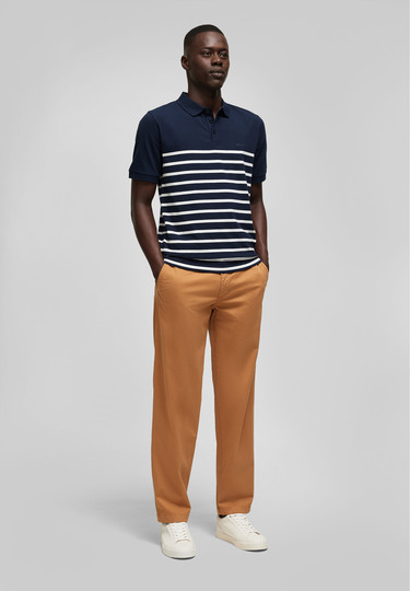 Jersey Poloshirt, midnight blue Detailansicht 2