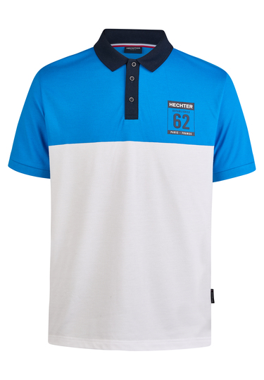 POLO PIQUE X-TECH, cornflower Frontansicht