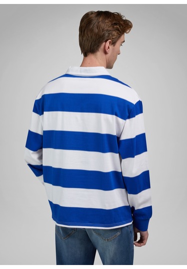 Poloshirt, royal Detailansicht 2