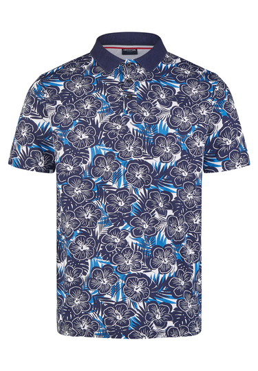 POLO JERSEY H-ECO, Midnight blue Frontansicht