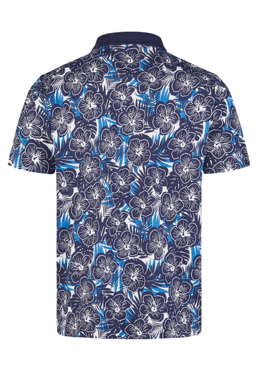 POLO JERSEY H-ECO, Midnight blue Rückansicht