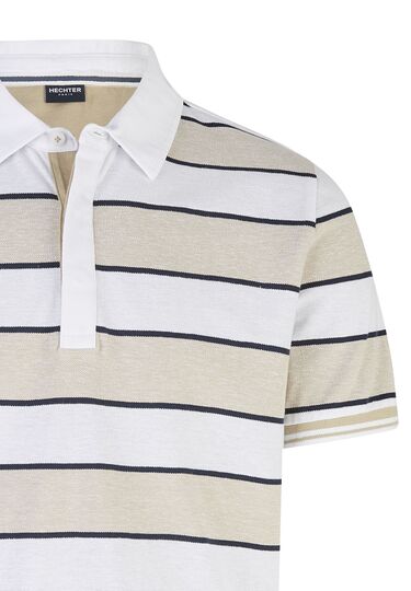 Modisches Poloshirt, sand Detailansicht 2