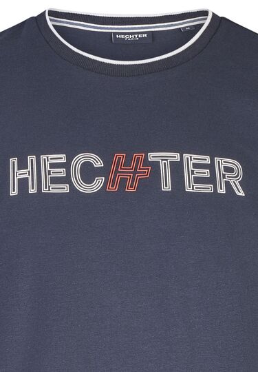 Sportives Rundhals T-Shirt, midnight blue Detailansicht 1