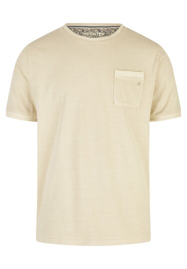 Jersey T-Shirt, sand Frontansicht