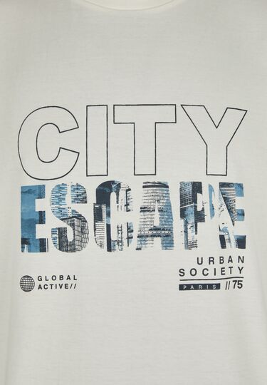 Fashionable T-Shirt, offwhite Detailansicht 2