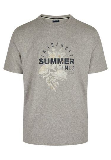 Fashionable T-shirt, grey Frontansicht