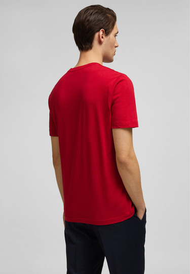 Iconic Jersey T-Shirt, chili Rückansicht