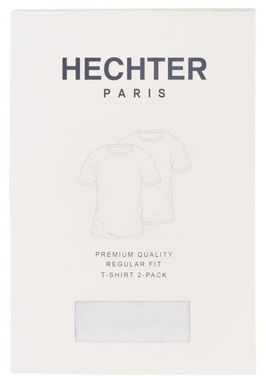 Zeitloses T-Shirt mit dezenter Logo-Stickerei Doppelpack, white