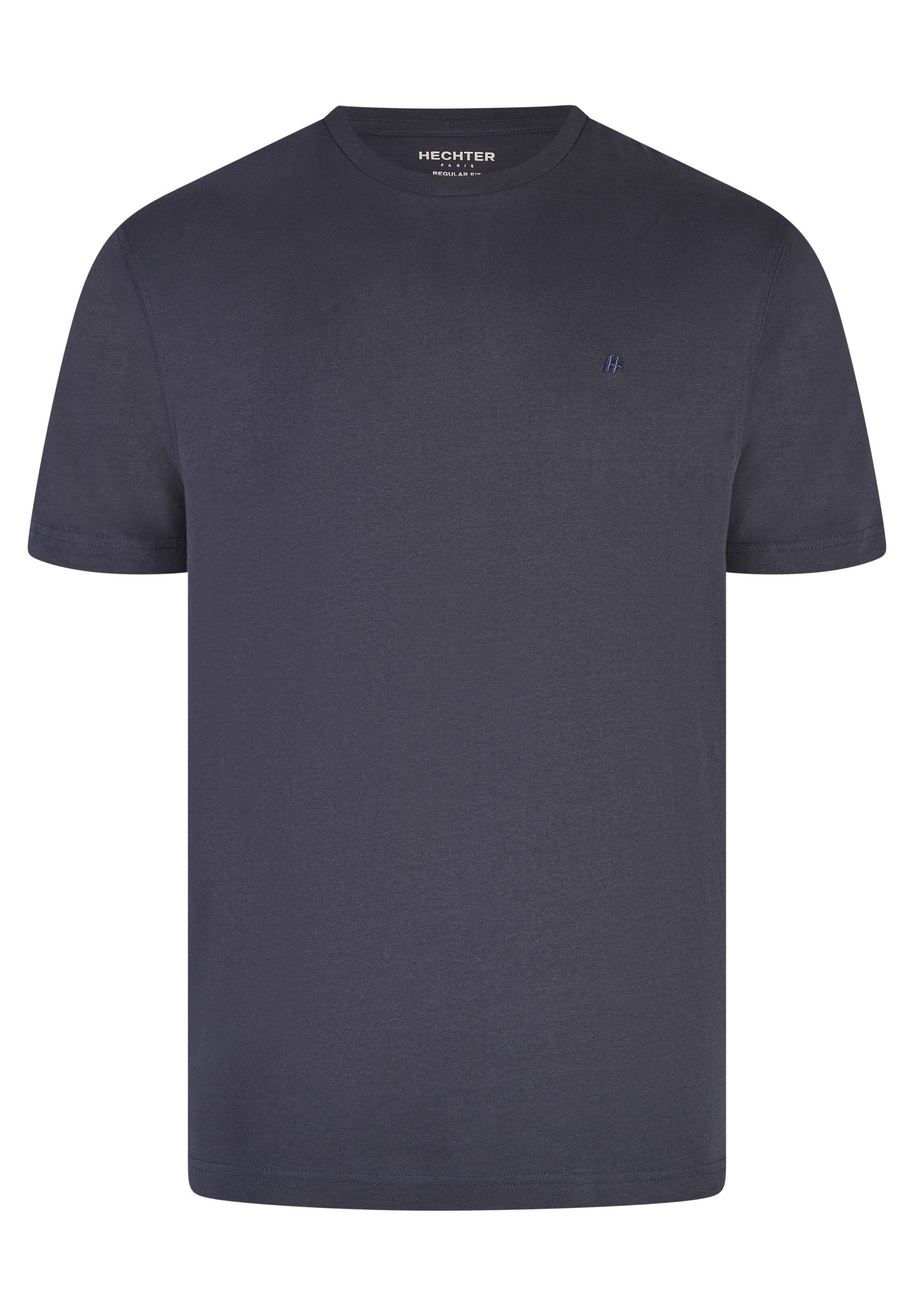 Zeitloses T-Shirt mit dezenter offizielle PARIS Logo-Stickerei Onlineshop | Der HECHTER Doppelpack