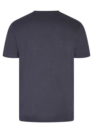 Zeitloses T-Shirt mit dezenter Logo-Stickerei Doppelpack, navy Detailansicht 1
