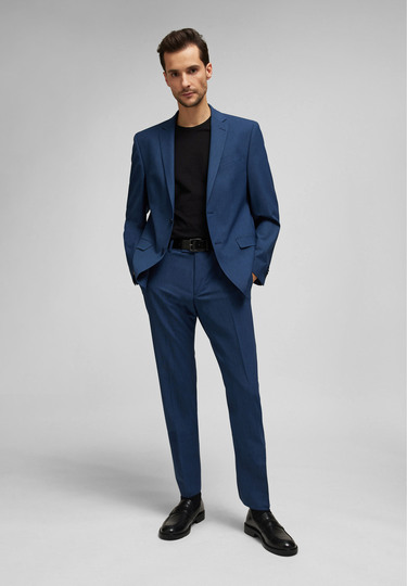 Zeitloses T-Shirt mit dezenter Logo-Stickerei Doppelpack, black