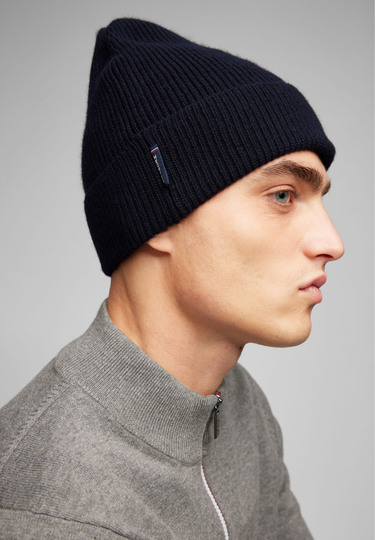 Strickmütze, midnight blue Detailansicht 2