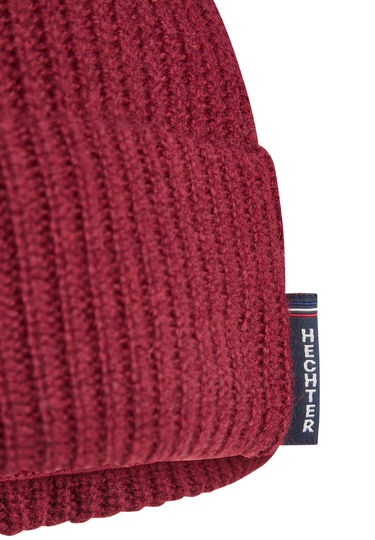 Strickmütze, Merlot Rückansicht