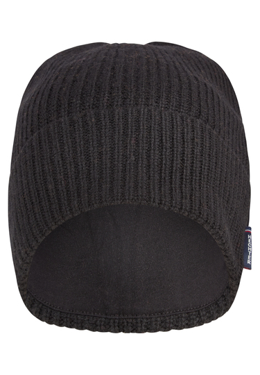 KNIT CAP, Black Frontansicht