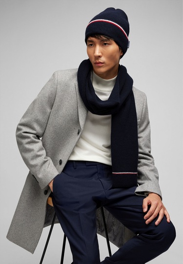 Strickmütze, midnight blue Detailansicht 2