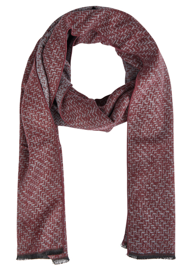 Leichter Wollschal, dark red Frontansicht