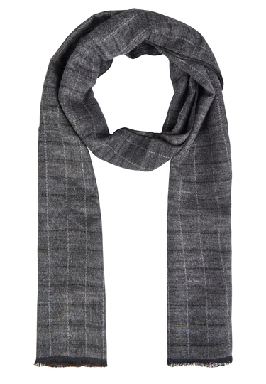 Leichter Wollschal, black Frontansicht