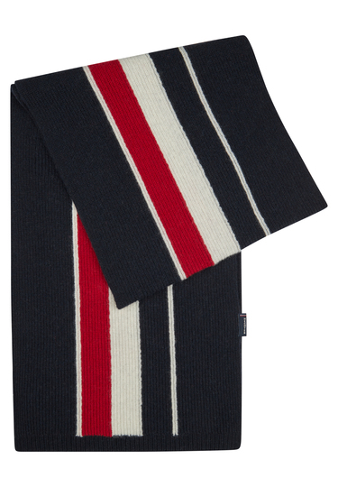 Knitted scarf, midnight blue Frontansicht