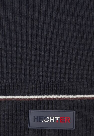 Knitted scarf, Midnight blue Rückansicht