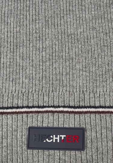 Knitted scarf, Grey Rückansicht