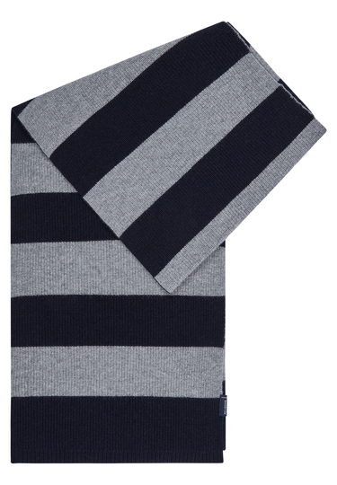 Strickschal, Midnight blue Frontansicht