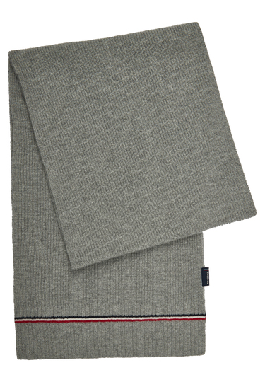 Strickschal, gunmetal Frontansicht