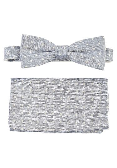 Jacquard Fliege, light blue Rückansicht