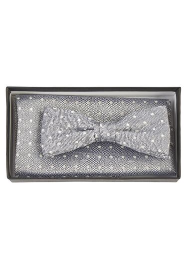 Jacquard Fliege, grey Frontansicht