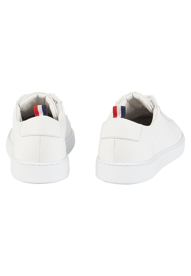 Ledersneaker, white Rückansicht