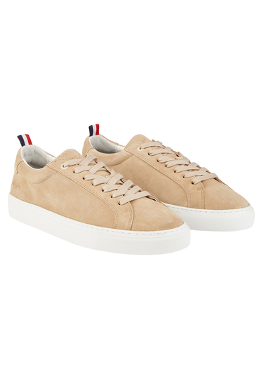 SNEAKER SUEDE, sand Frontansicht