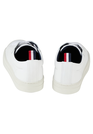 Sportive Ledersneaker, White Rückansicht
