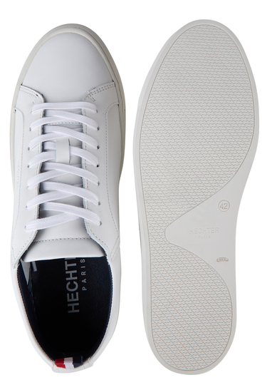 Sportive Ledersneaker, White Detailansicht 2