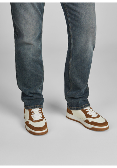 Sportive Ledersneaker, White