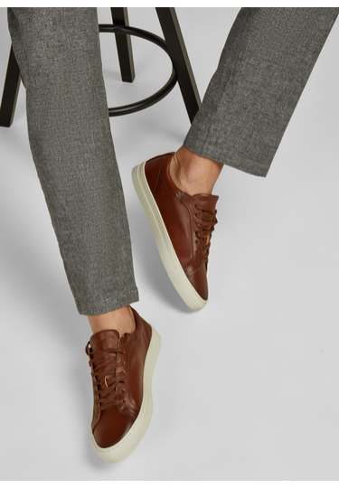 Sportive Ledersneaker, Dachshund 