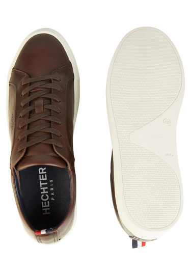 Sportive Ledersneaker, Coffee Bean Detailansicht 2