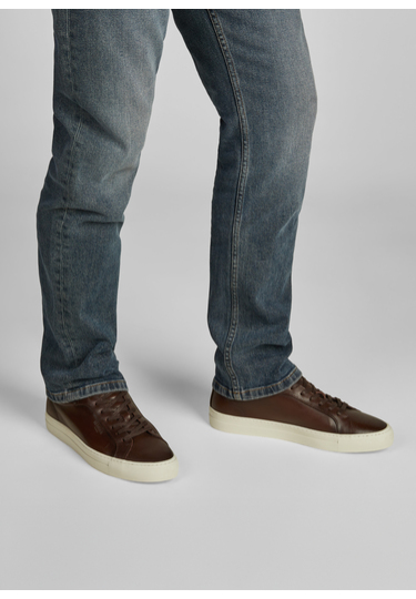 Sportive Ledersneaker, Coffee Bean 