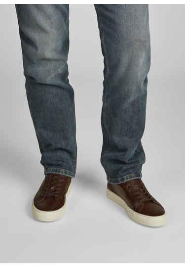 Sportive Ledersneaker, Coffee Bean 