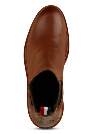 Chelsea Boots, cognac Detailansicht 2